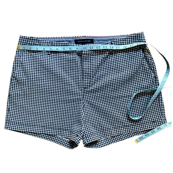 Tommy Hilfiger Checked Print blue and white shorts Sz: 16 - Picture 6 of 9